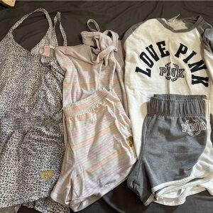 Victoria's Secret PINK Medium Matching Pajama PJ sets lot